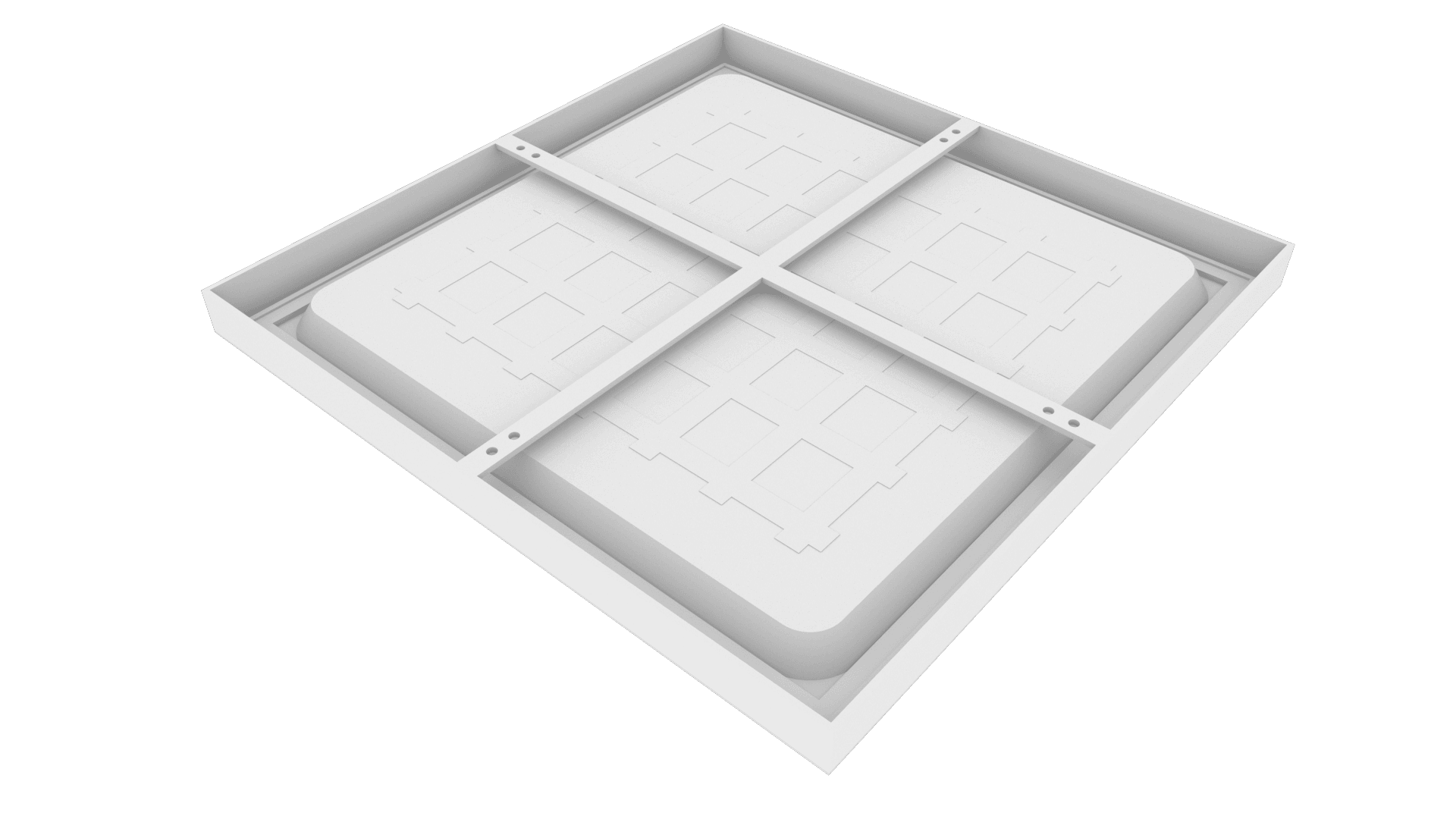 Luminária de sobrepor Painel LED 600 - Imagem 2