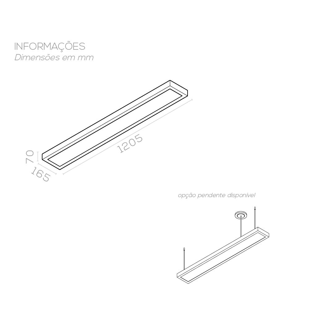 Luminária de sobrepor Painel LED Ret SB - Imagem 2