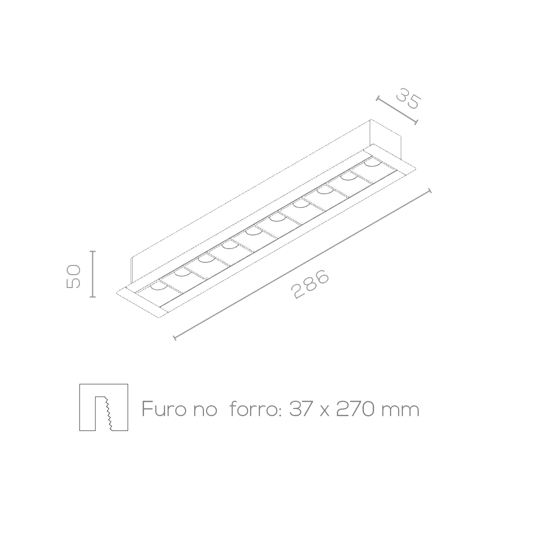 Luminária de embutir FIT EB - Imagem 2