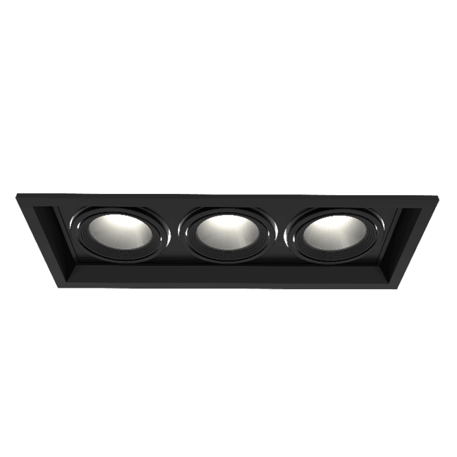 Luminária de embutir Twistar Flat 153 x3