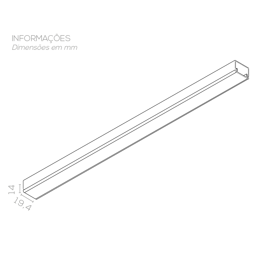 PERFIL LED P1914SB - Imagem 2