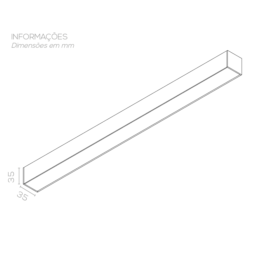 PERFIL LED P3535SB - Imagem 2
